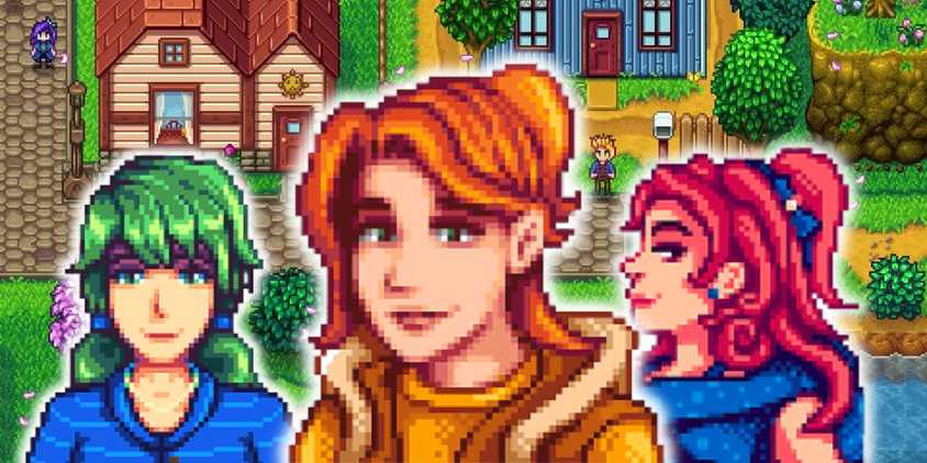 Caroline, Robin, and Sandy from Stardew Valley