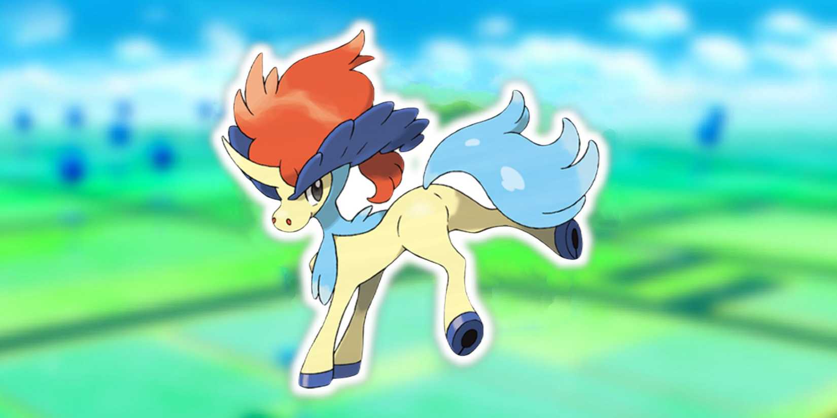 Pokemon GO Keldeo on Blurred Background