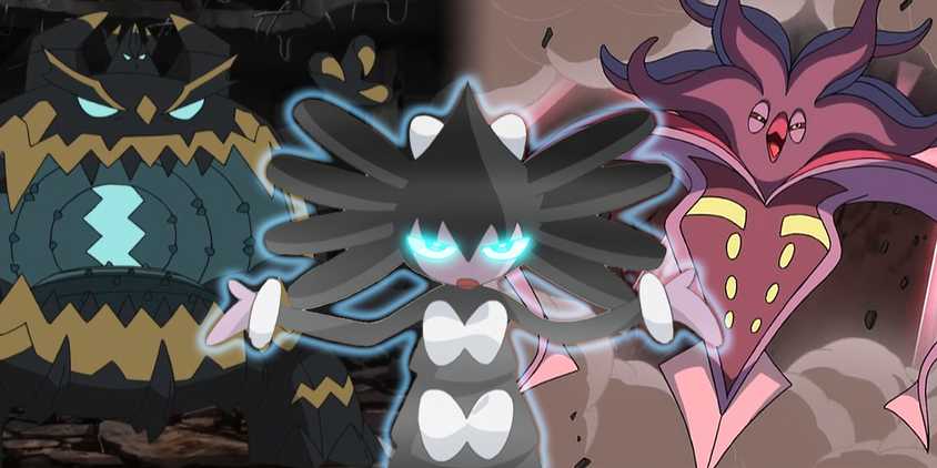 Guzzlord, Gothitelle, and Malamar as examples of scary Pokemon.