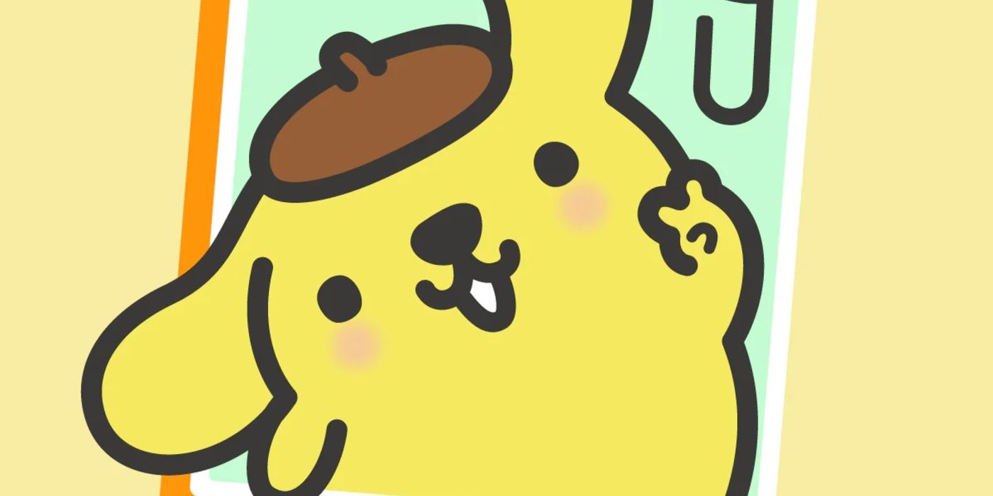 Pompompurin Giving a Peace Sign