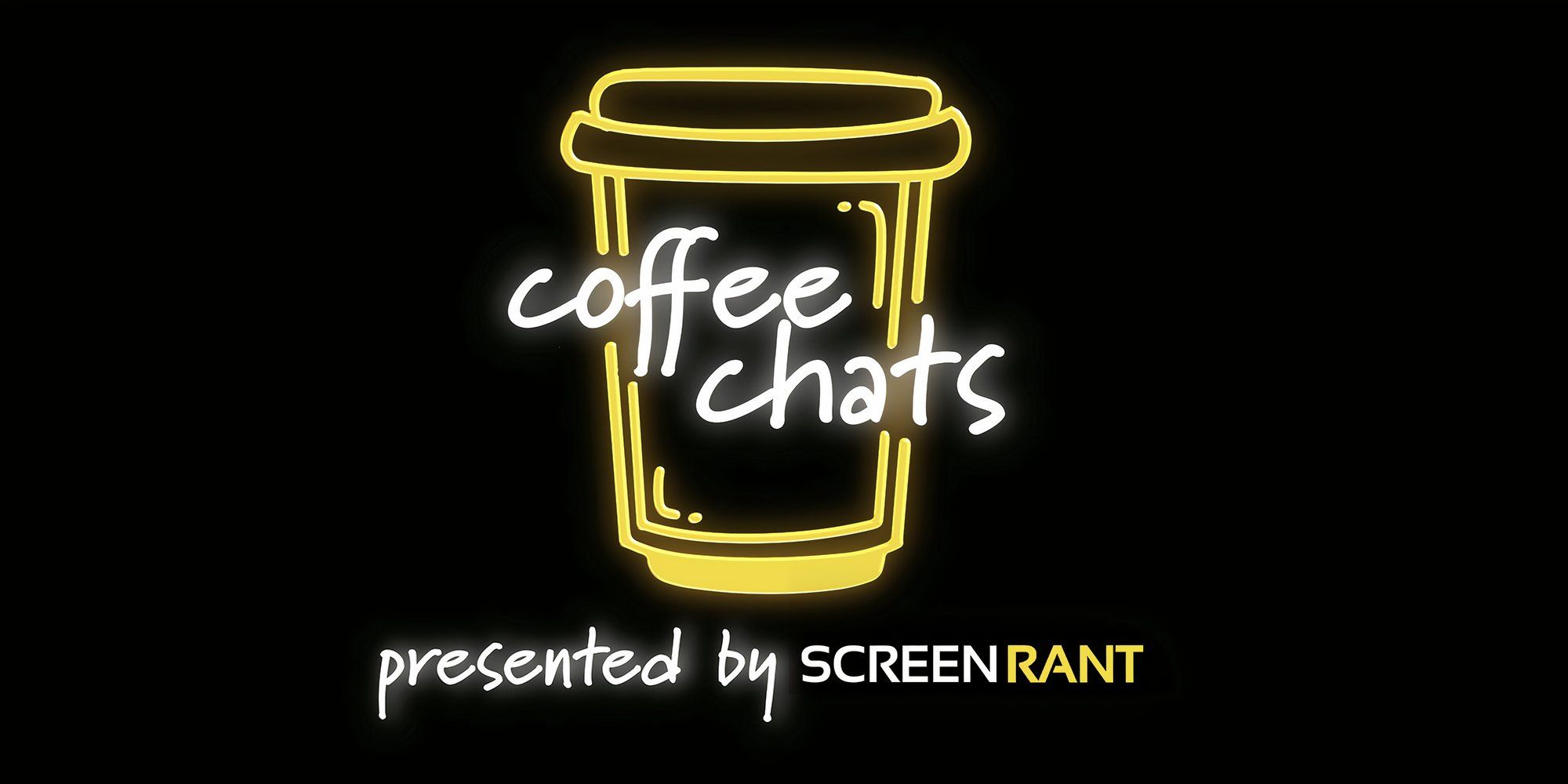 Coffee Chats presented by ScreenRant Logo