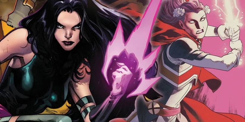 X-Men's Psylocke creating psi-blades.