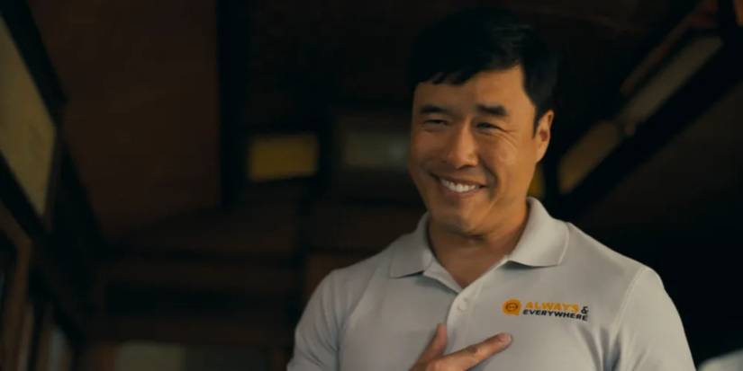 Randall Park as Moriarty smiling in Watson season 1 episode 1