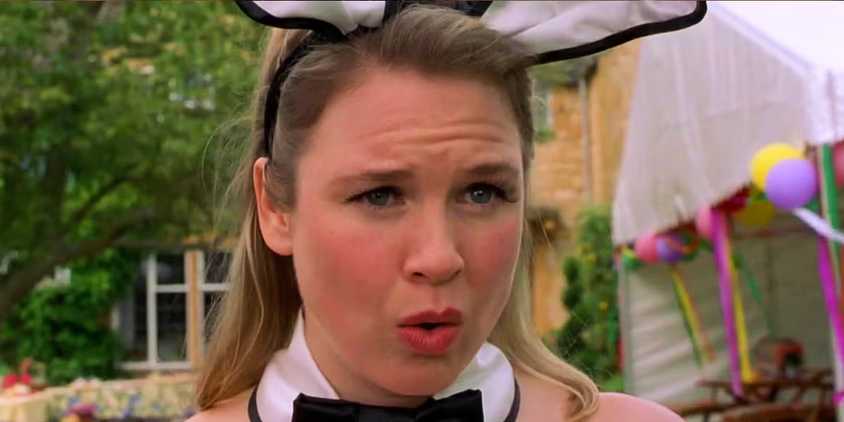 Renee Zellweger as Bridget Jones in Bridget Jones's Diary