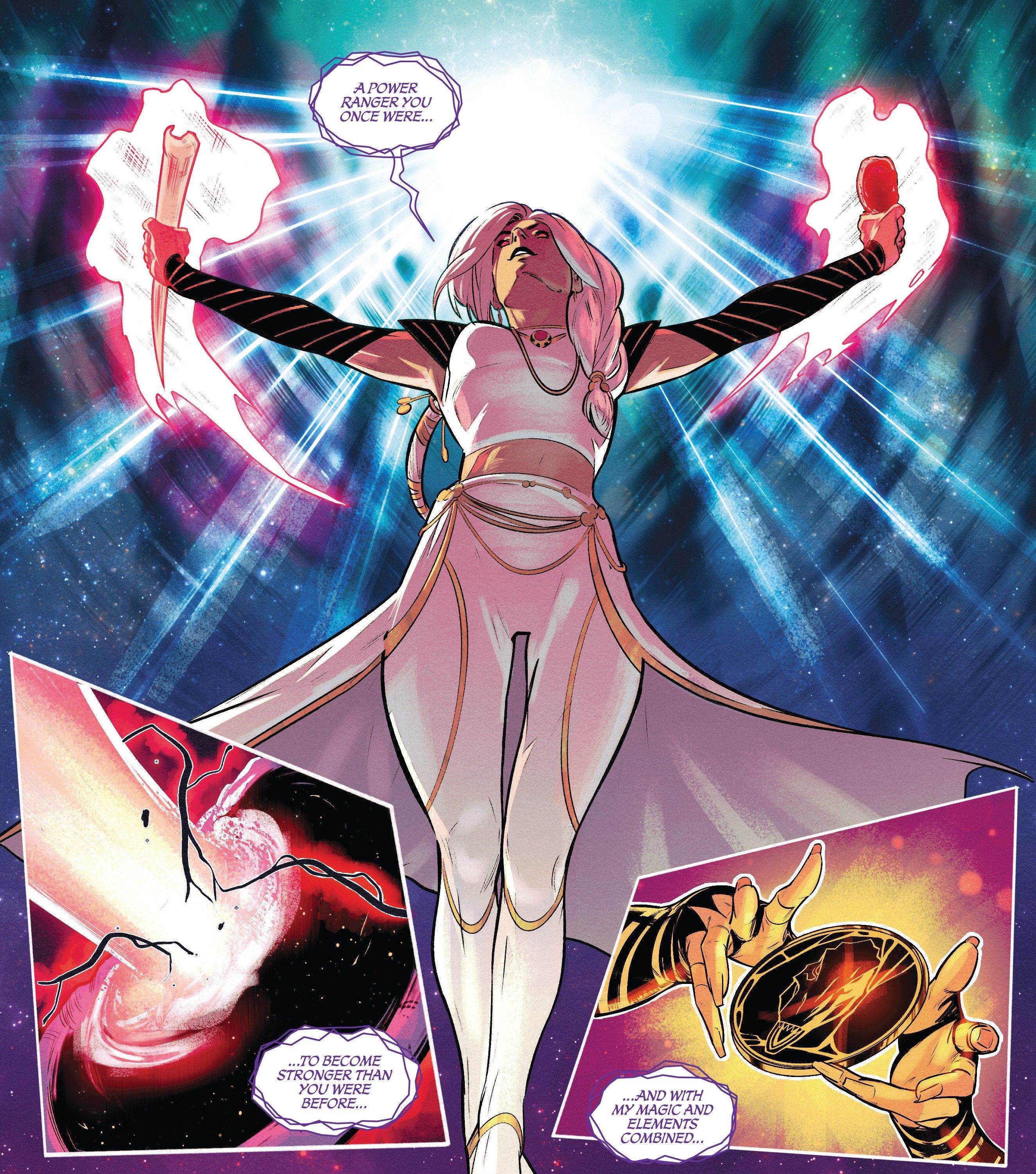 Rita Repulsa creates a Power Coin using magic