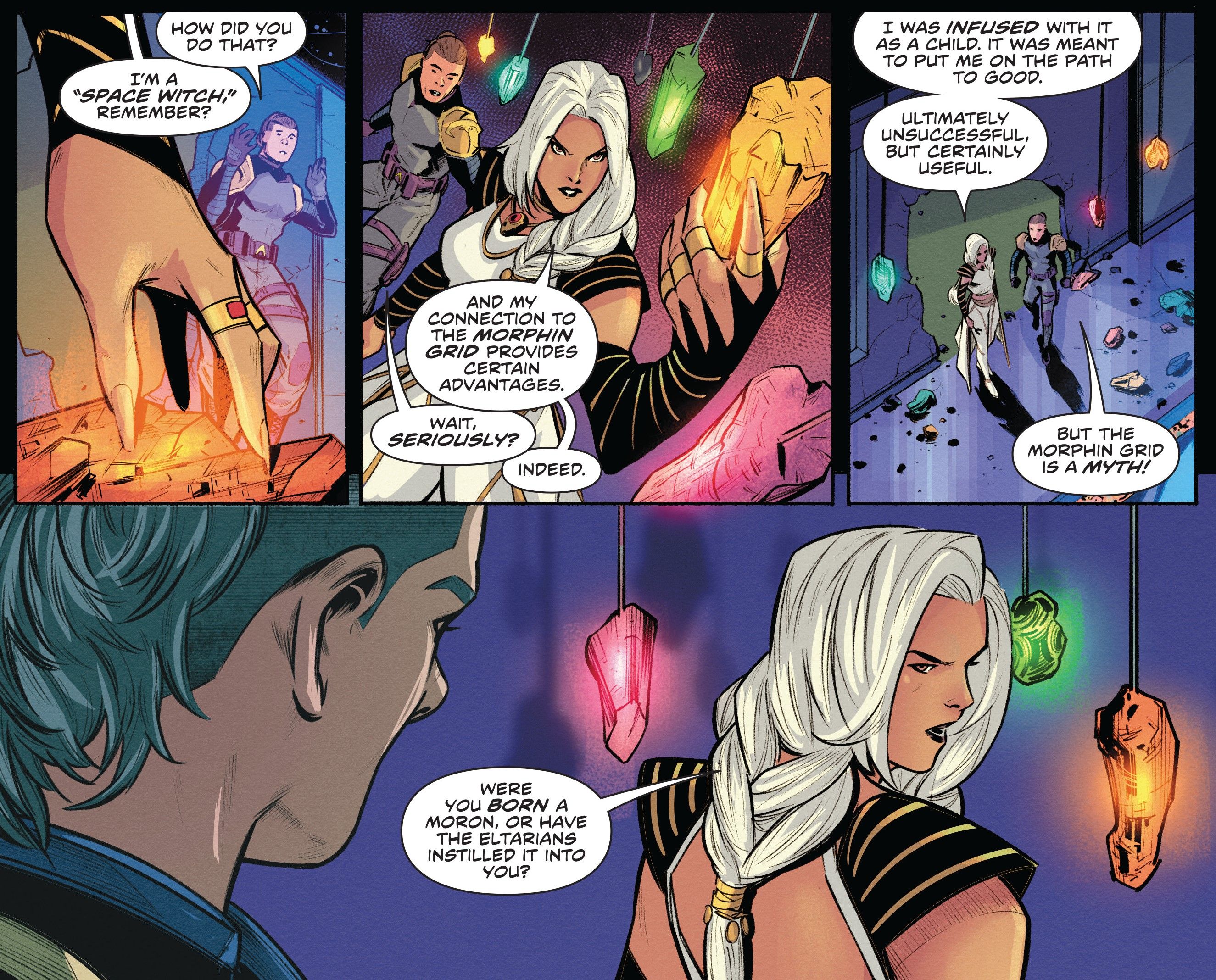 Rita Repulsa explains she is connected to the Morphin Grid