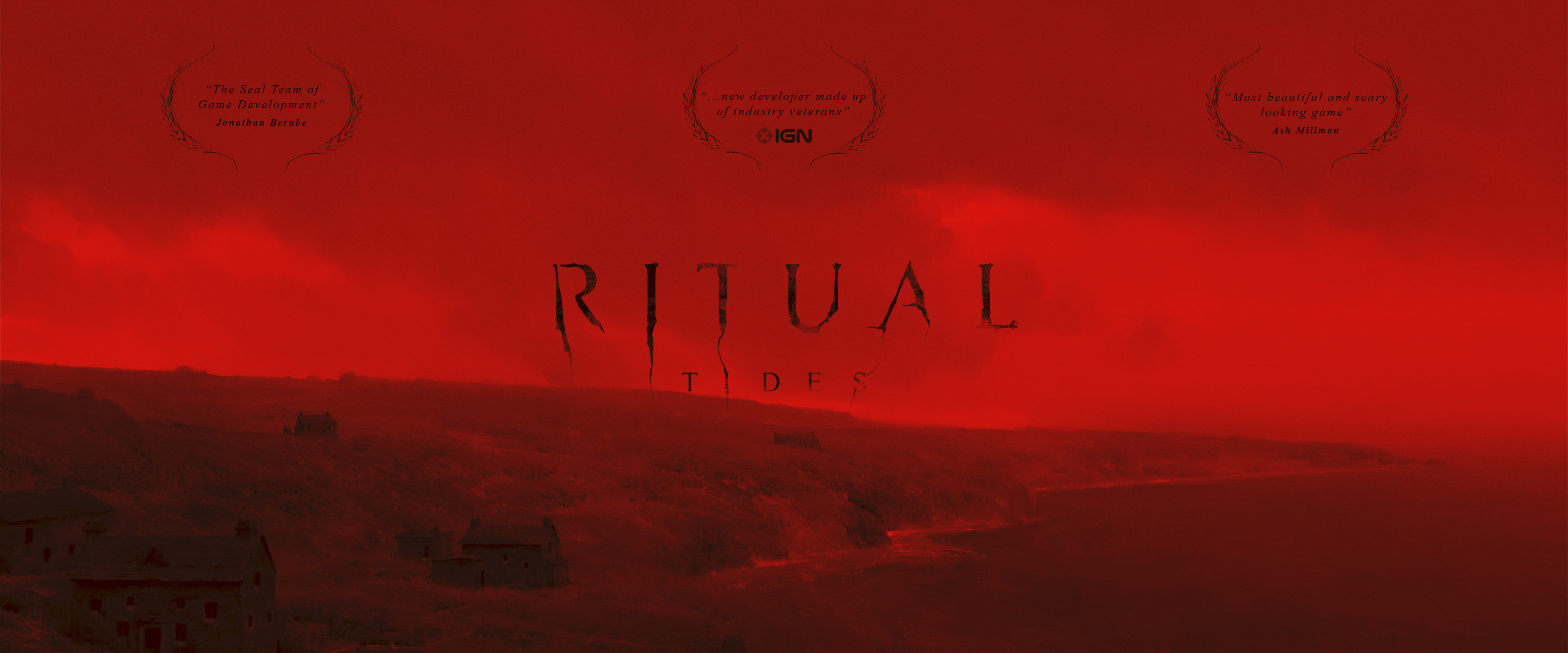 Image of ritual tide game banner with a home and press praise