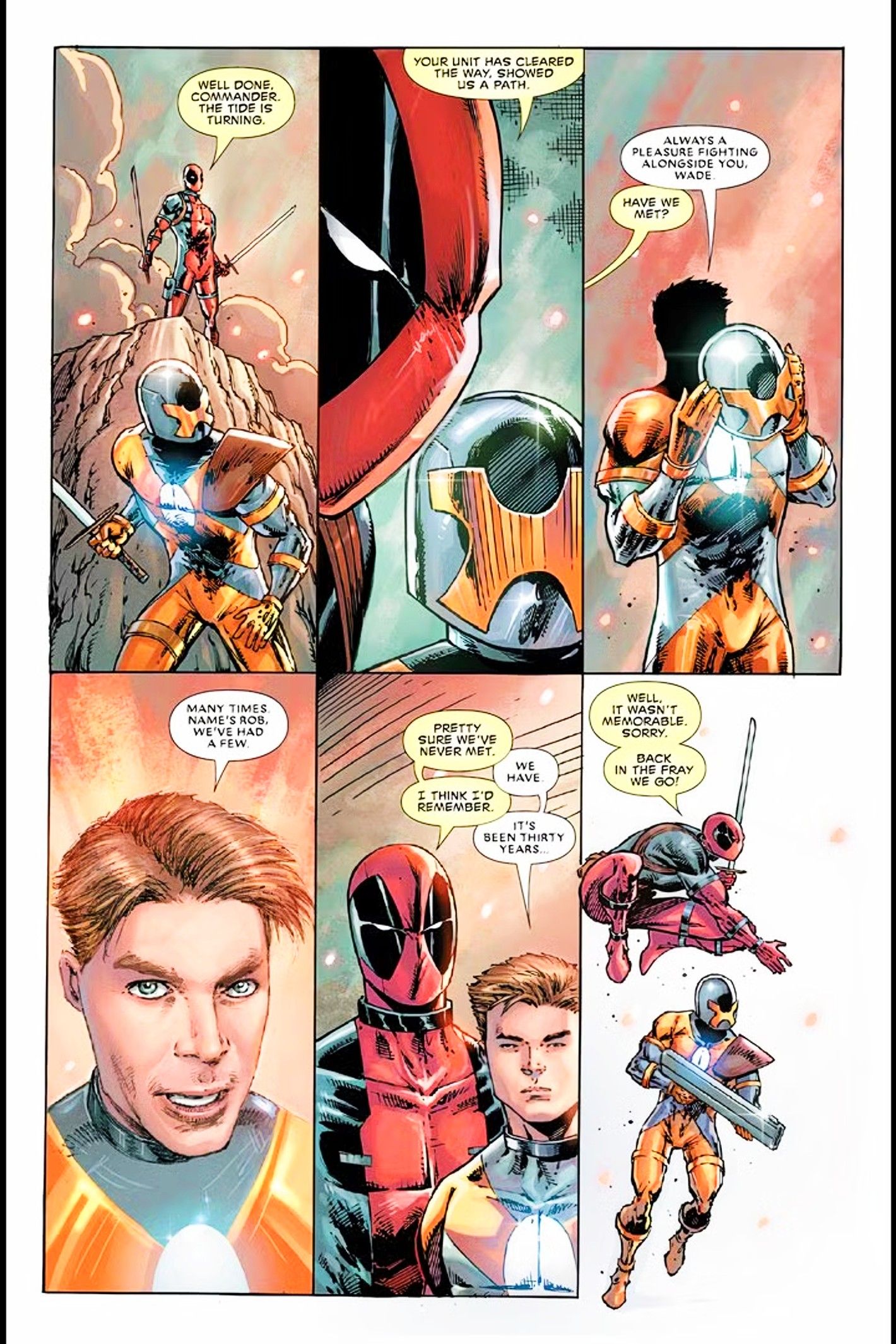 Rob Liefeld is revealed to be Commander X, in his final Deadpool story for Marvel Comics