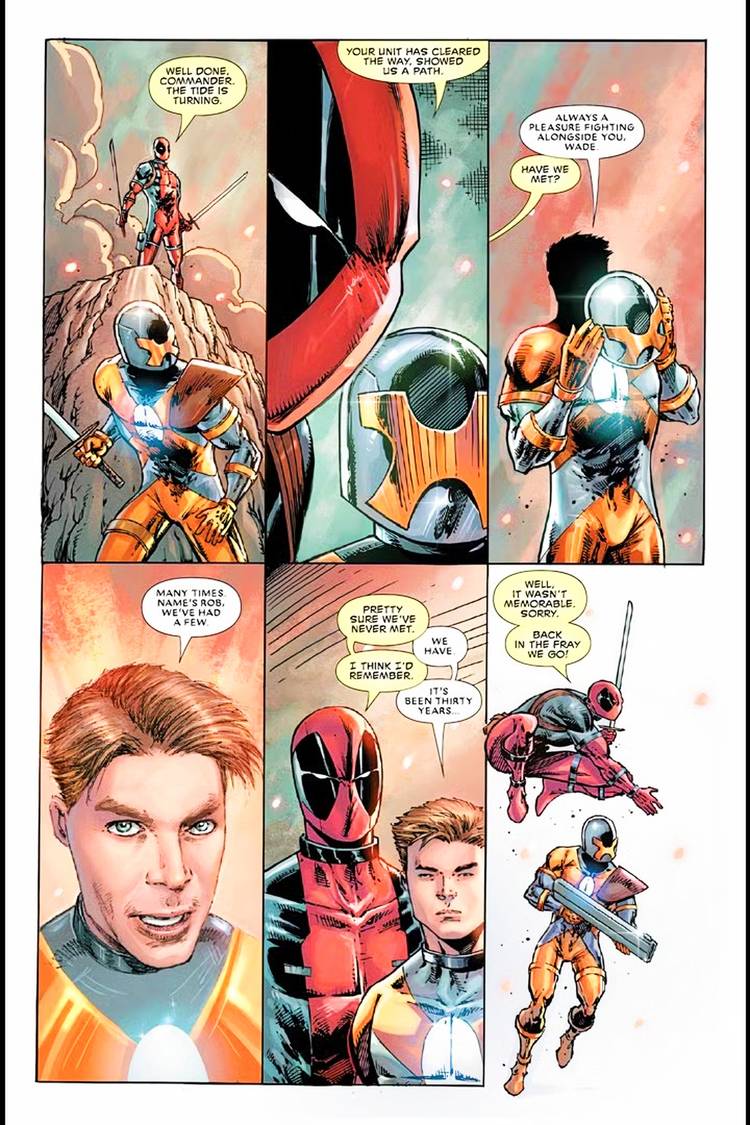 Rob Liefeld is revealed to be Commander X, in his final Deadpool story for Marvel Comics