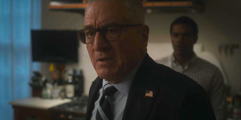 Robert De Niro as George Mullen looking shocked in Zero Day episode 1