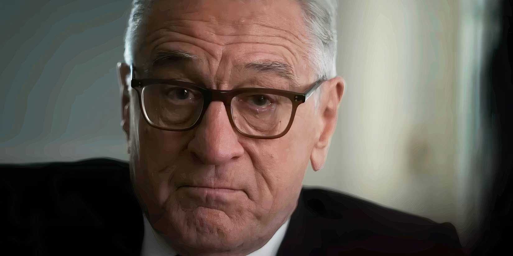 Close-up of Robert De Niro looking serious as George Mullen in Zero Day