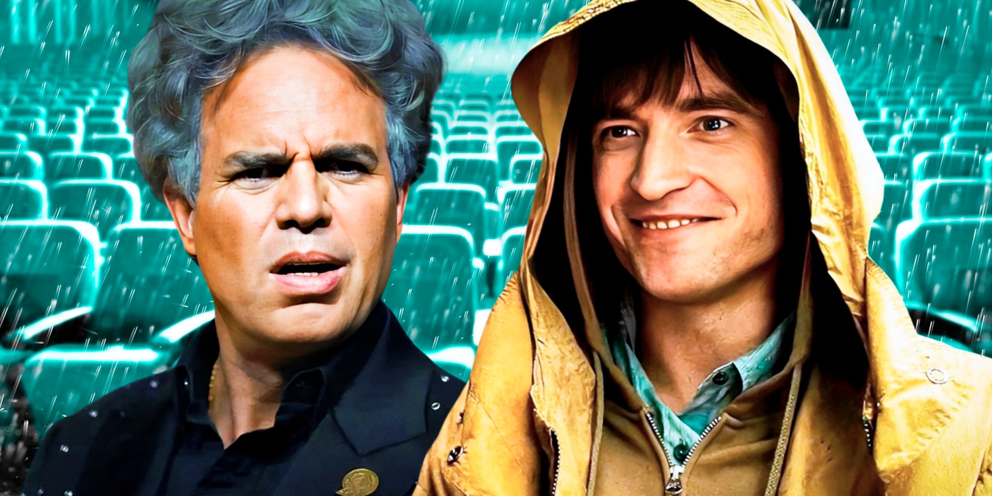 Robert Pattinson and Mark Ruffalo in Mickey 17