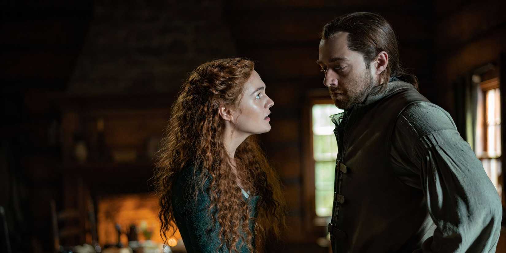 Roger and Brianna in Outlander season 5