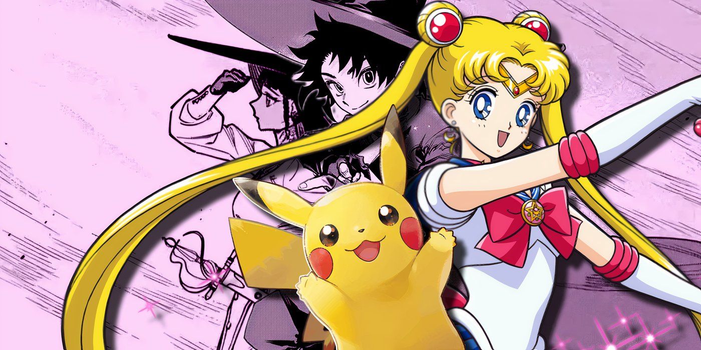 Usagi and Pikachu in front of Ichi and Desscaras from Ichi the Witch.