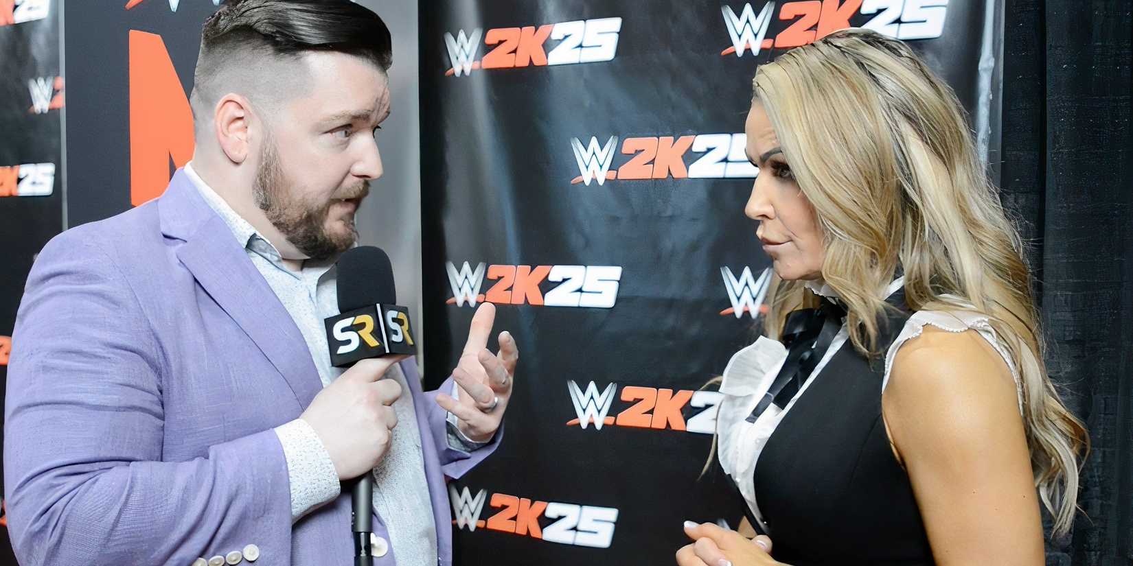 ScreenRant's Adam Barnard with Natalya
