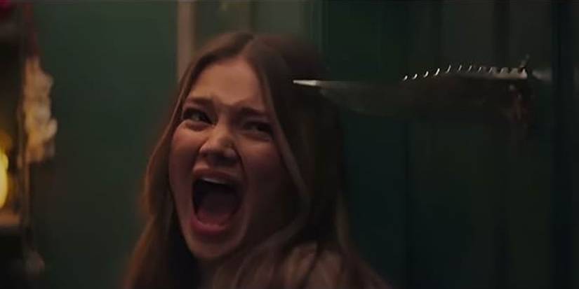 Olivia Holt as Ally screaming in Heart Eyes