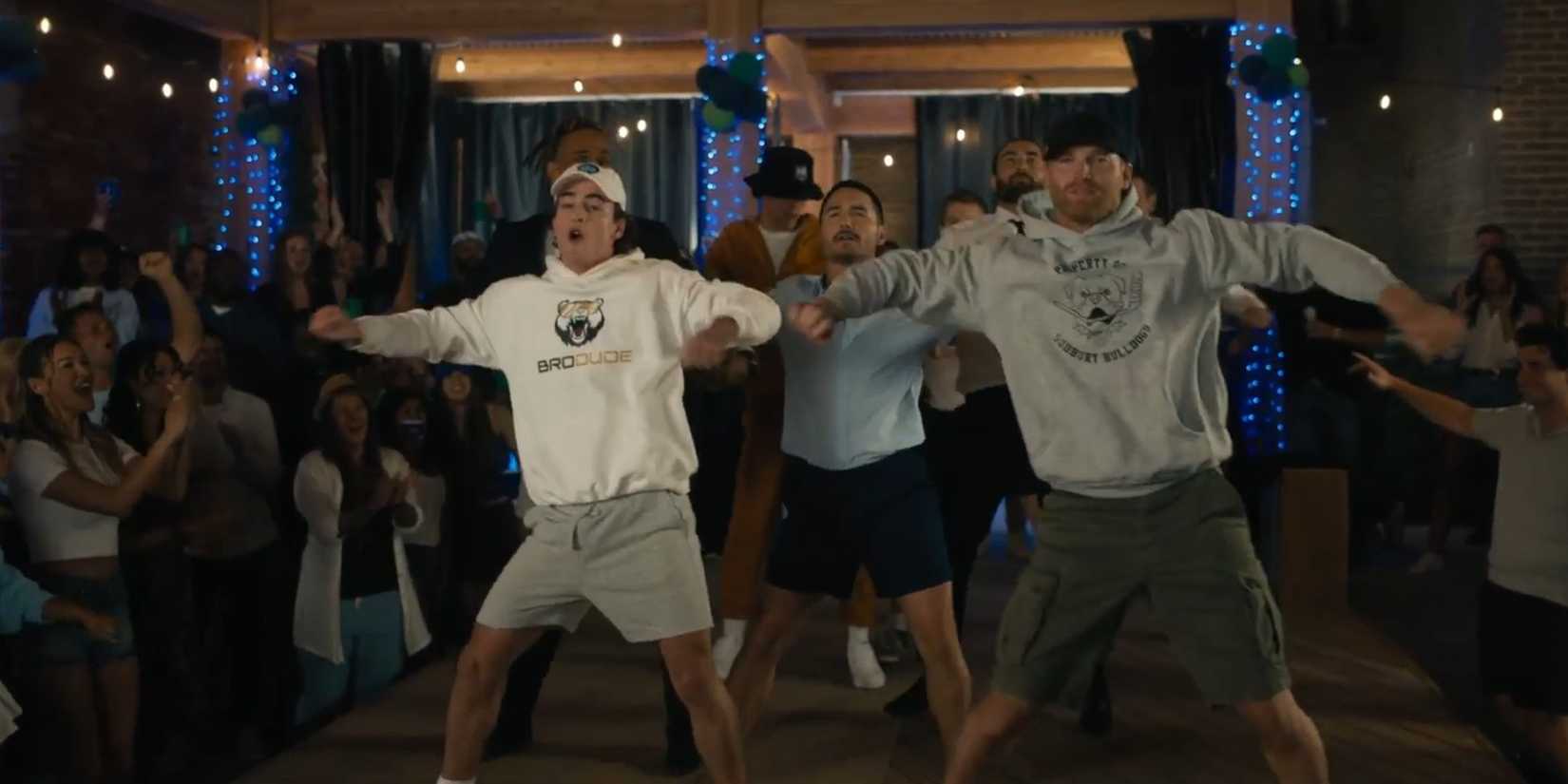 Shoresy and the Lakers dancing at the Sudbury Blueberry Festival dance