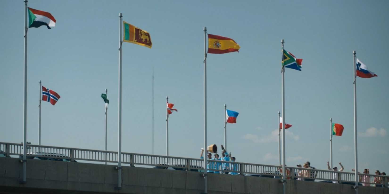 The Bulldogs at the Bridge of Nations in Shoresy season 4