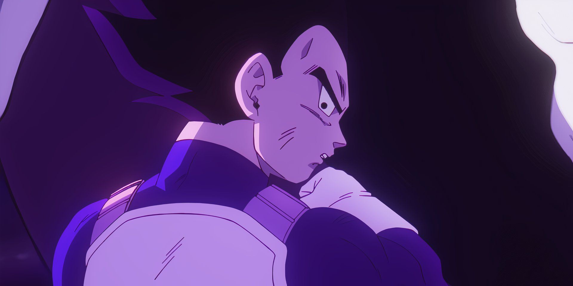 Vegeta is shaken after Bulma threatens her bath time