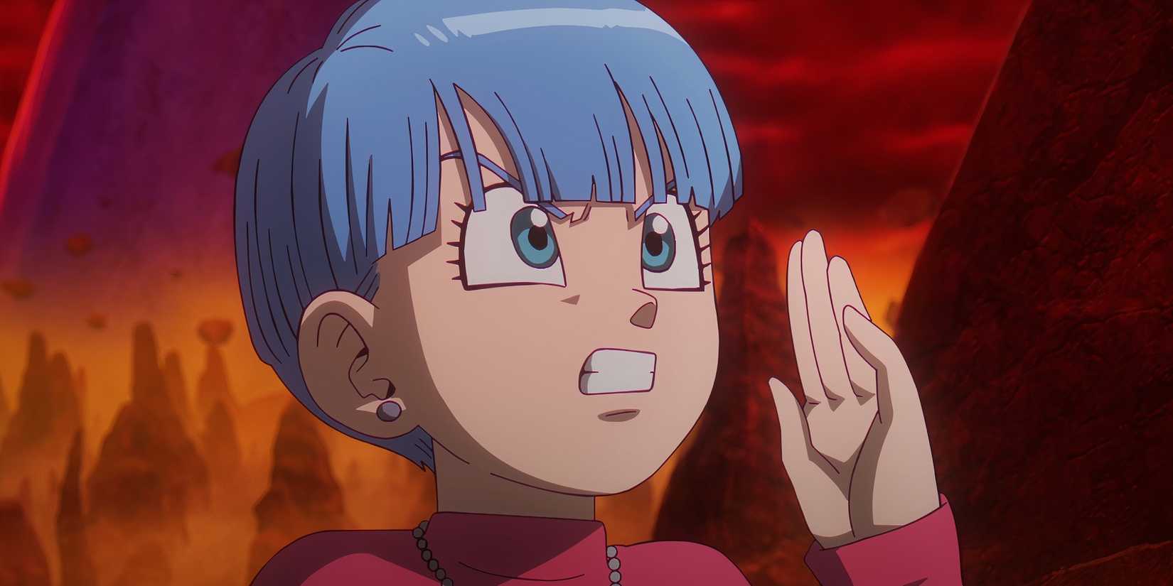 Bulma giving Vegeta an ultimatum, swearing she will never take a bath with him again if he doesn't allow others to fight with him