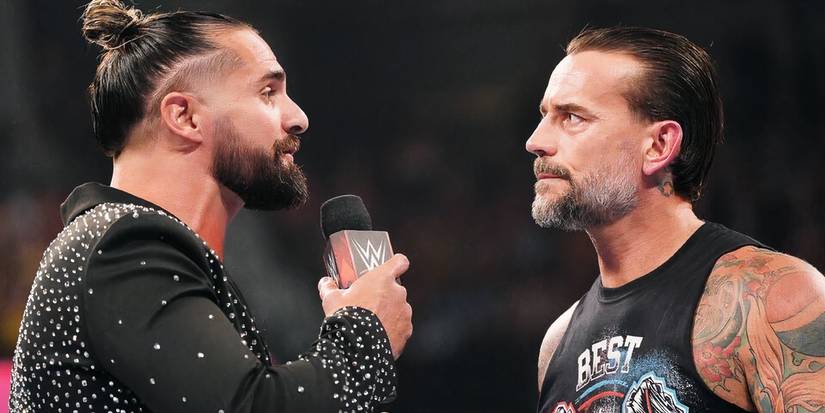 Seth Rollins confronts CM Punk on an episode of WWE Raw