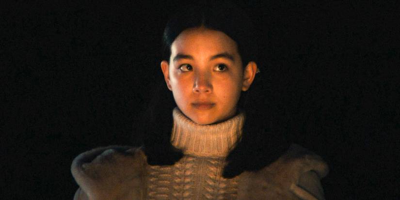 Miss Huang (Sarah Bock) at The Outdoor Retreat Team Building Occurrence in Severance Season 2 Ep 4