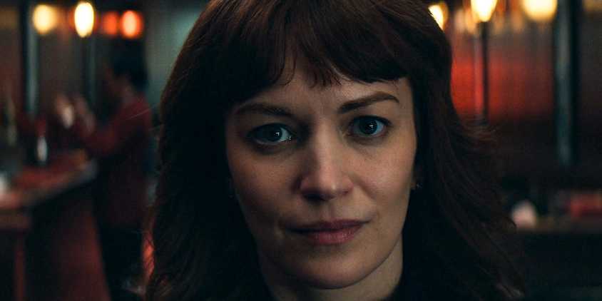 Helena Eagan (Britt Lower) in the restaurant in Severance Season 2 Ep 6