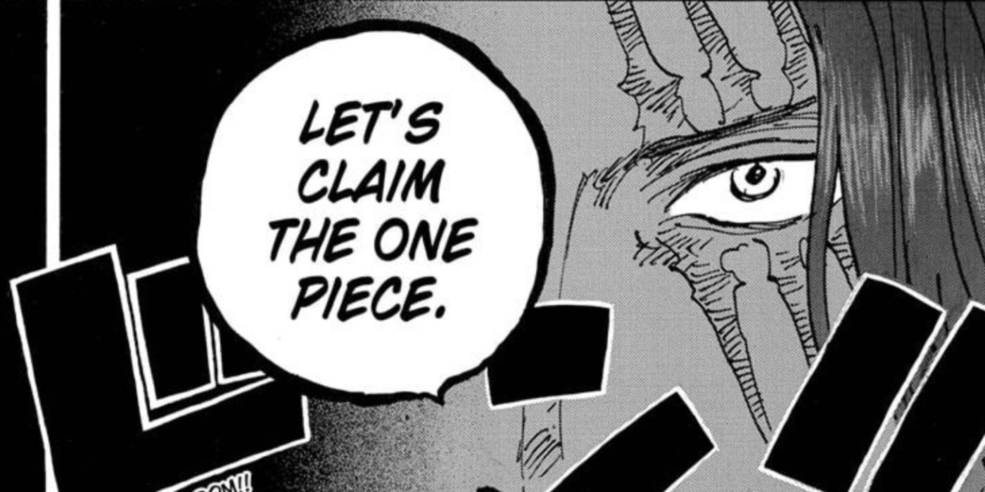 Shanks claims that he will be the only one to claim the only piece.