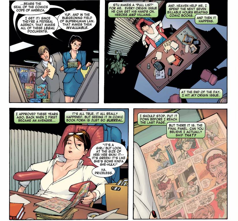 She-Hulk Looking At Marvel Comics