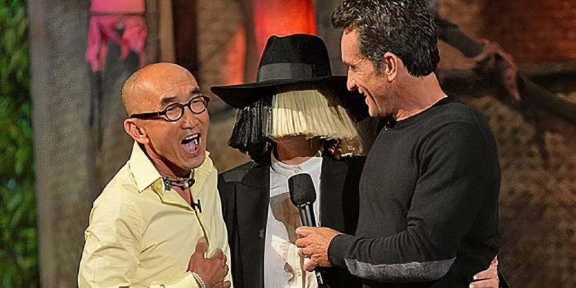 Tai Trang, Sia, and Jeff Probst on the Survivor reunion