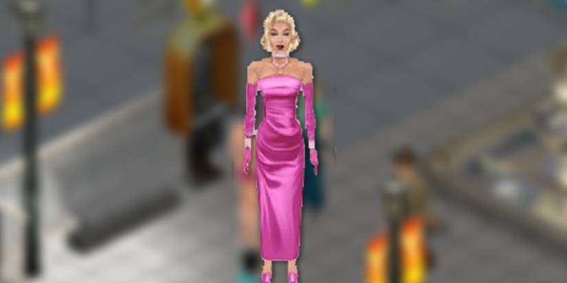 Sims 1 Marilyn Monroe on blurred background