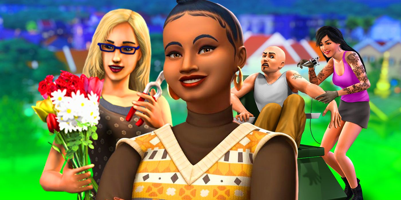 Sims from Sims 4 businesses and hobbies