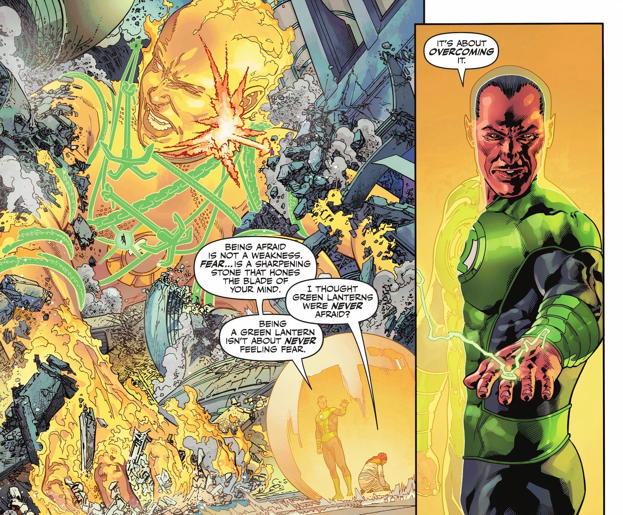 Sinestro Says Its About Overcoming Fear DC