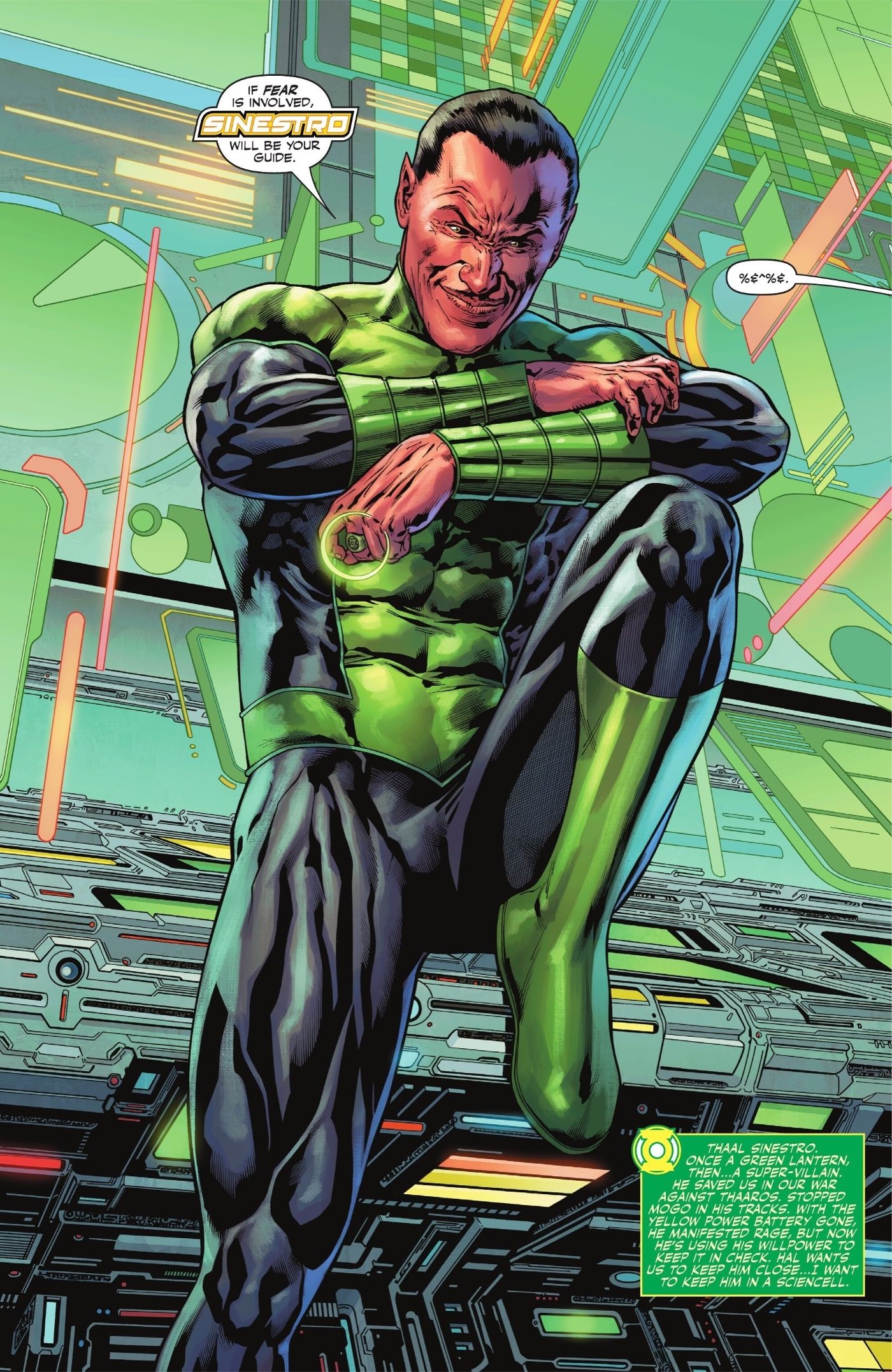 Sinestro com o Corpo de Lanterna Verde