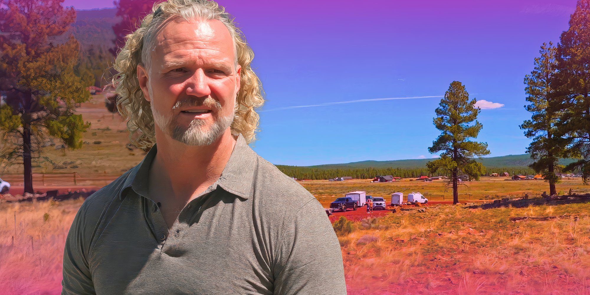 image of Kody Brown from Sister Wives with Coyote Pass in the background