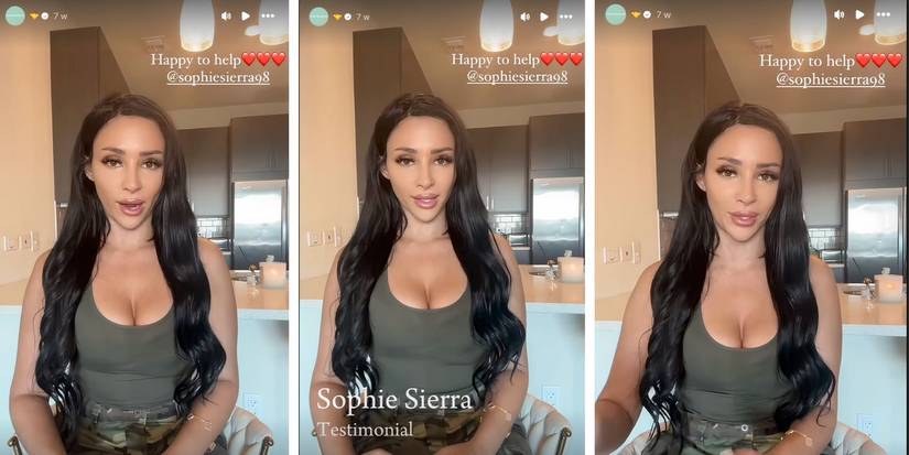 Sophie Sierra In 90 Day Fiance on Instagram Stories about immigration status