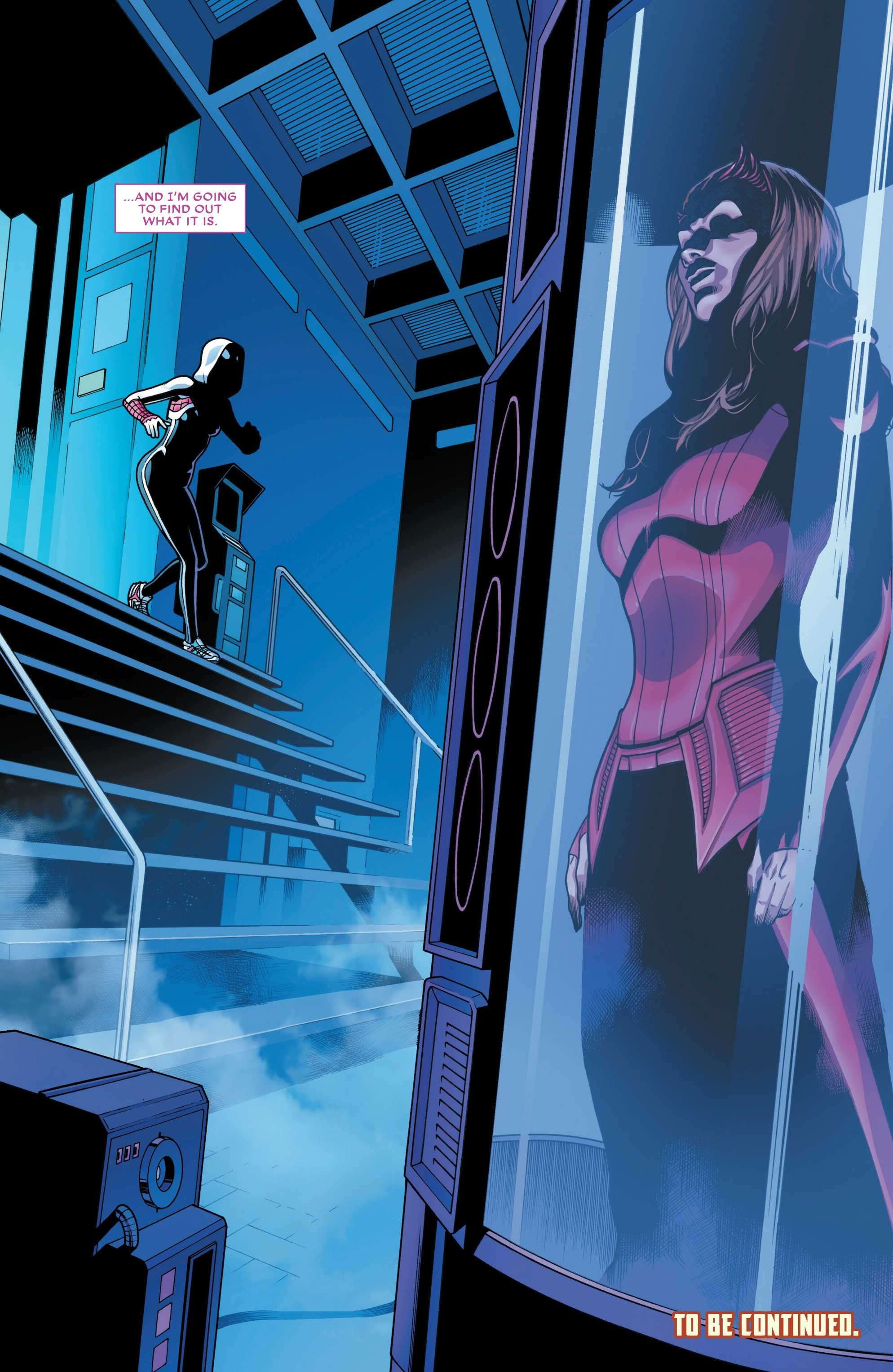 Spider Gwen discovers Wanda at the PVA-1 installation