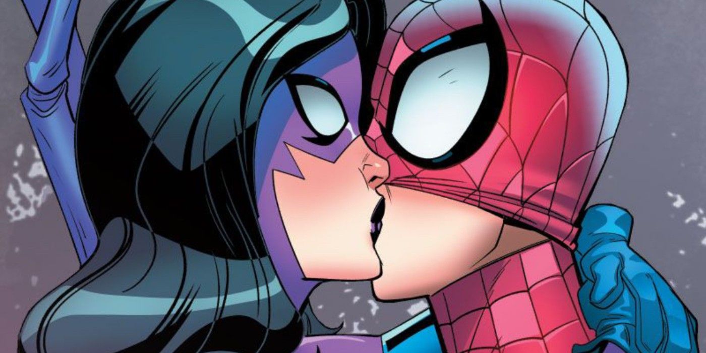 The Spider-Man Kisses the Web-Head Aka Lynda Locke