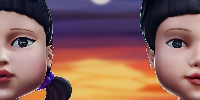 Squid Game dolls Young-hee and Cheol-su