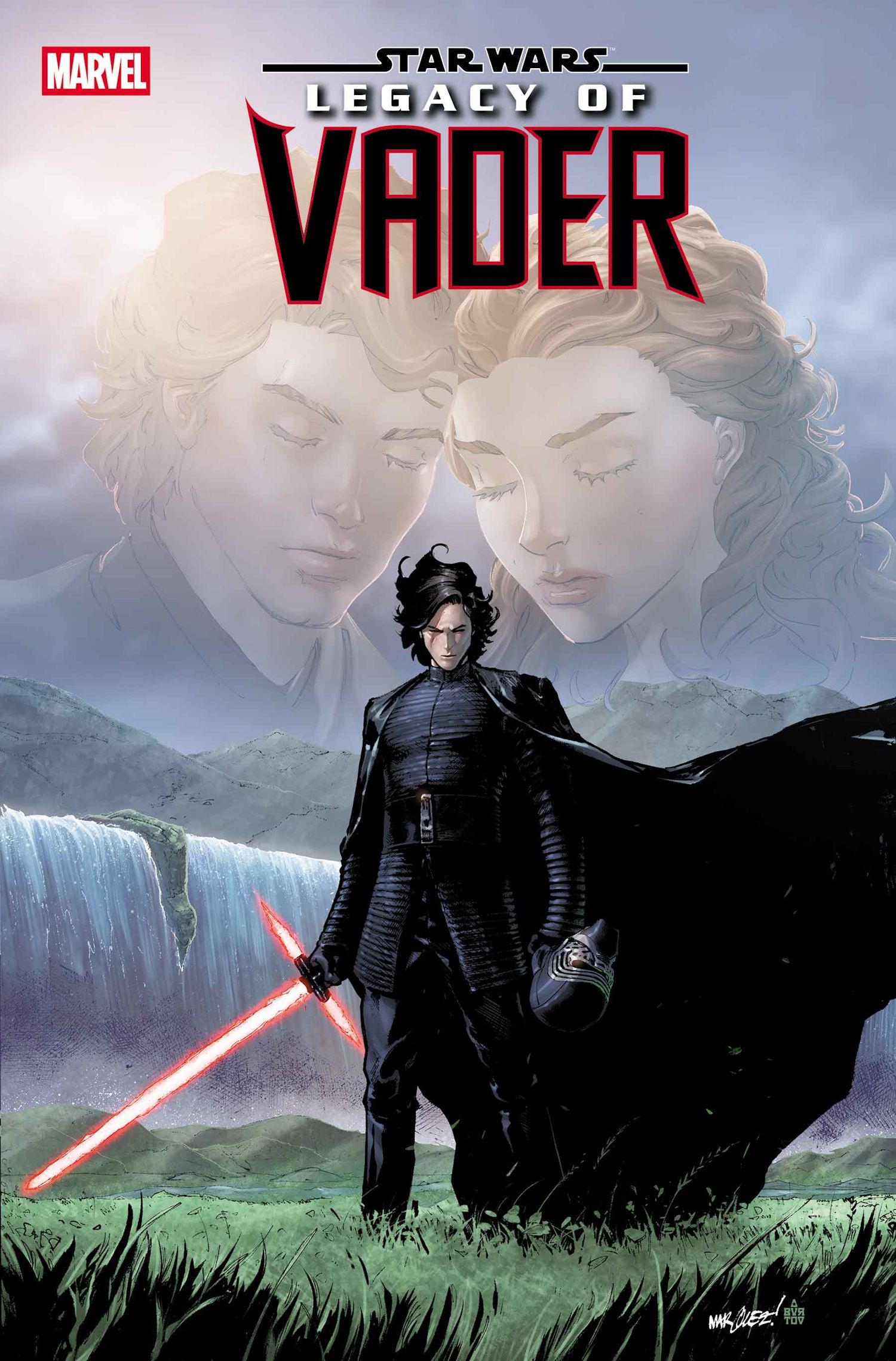 Star Wars Legacy of Vader #4 Comic Cover Art of Kylo Ren on Naboo