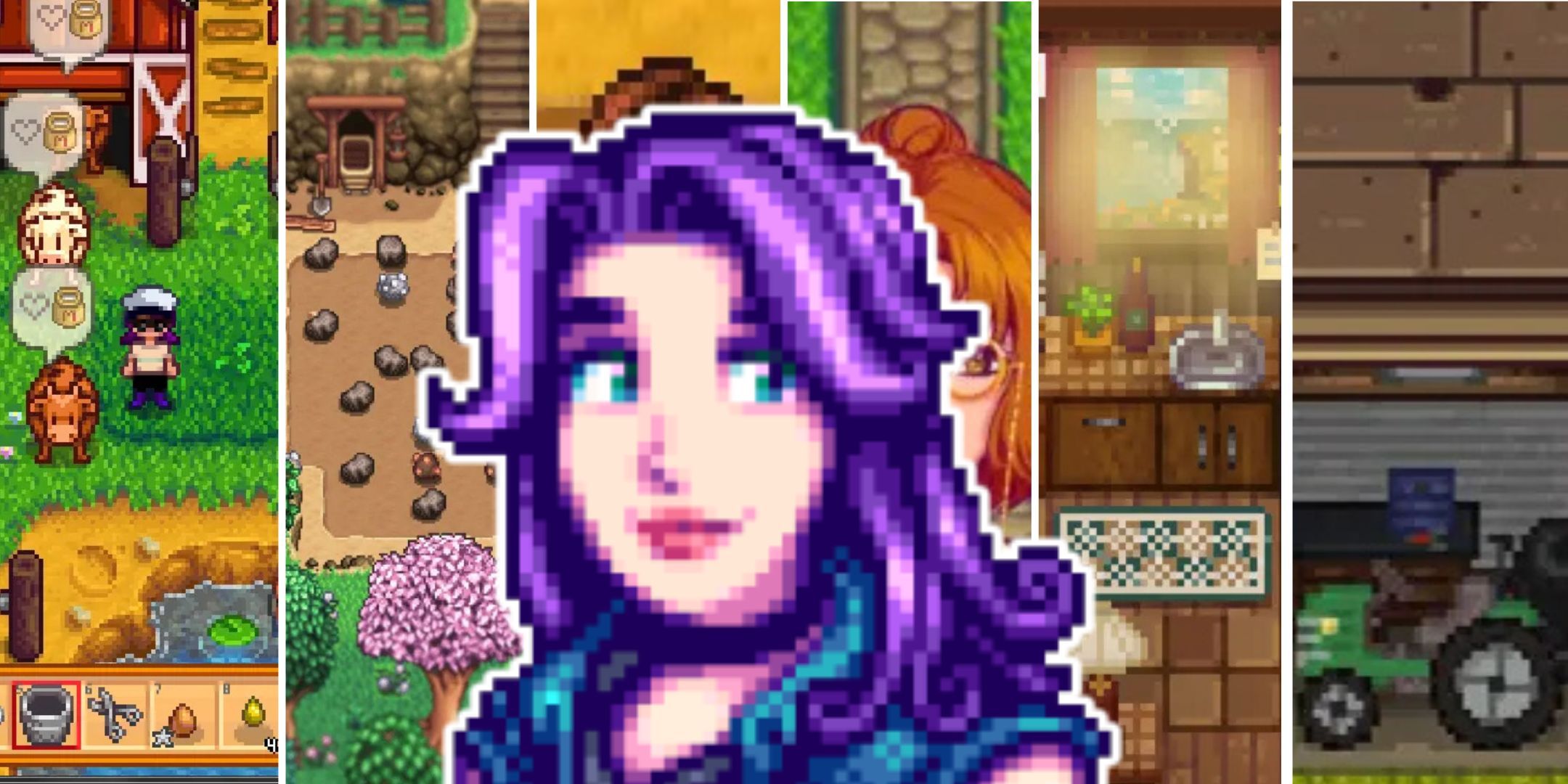 Several Stardew Valley Mods behind Abigail.