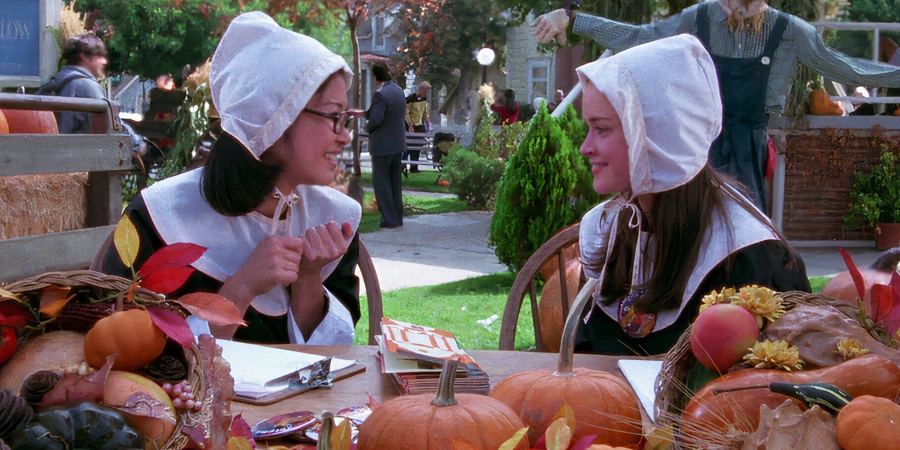 Stars Hollow Autumn Festival Gilmore Girls Rory and Lane