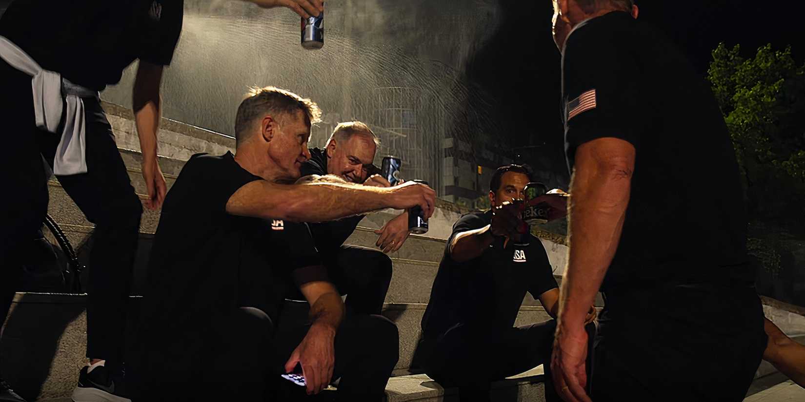 Steve Kerr and Team USA coaches in Netflix Court of Gold