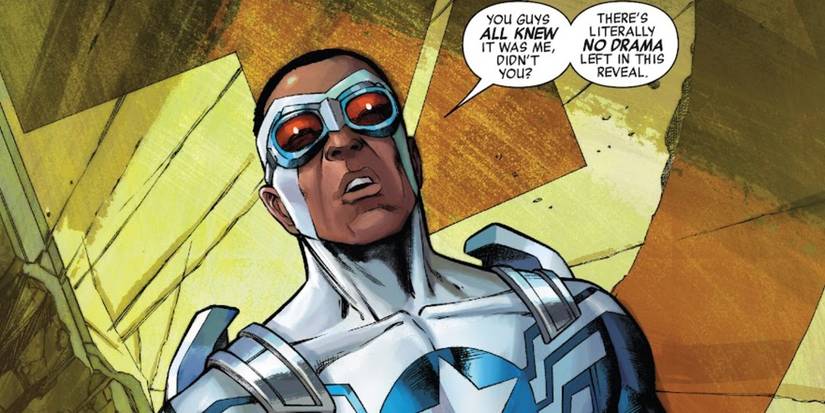 Sam debuts the first appearance of his Cap costume