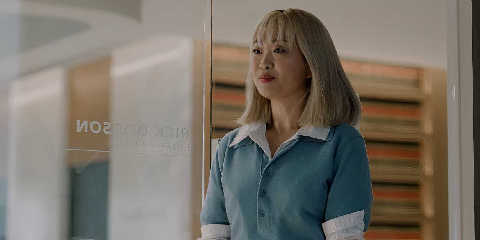 Alice Lee as Leah Power in Suits LA episode 1