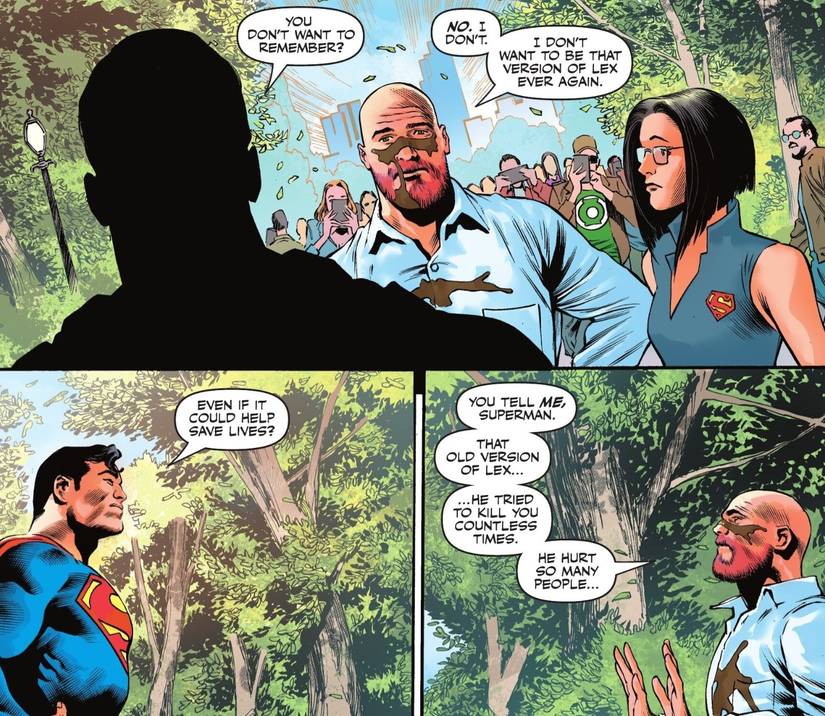 Superman and Lex Talk About His Memory