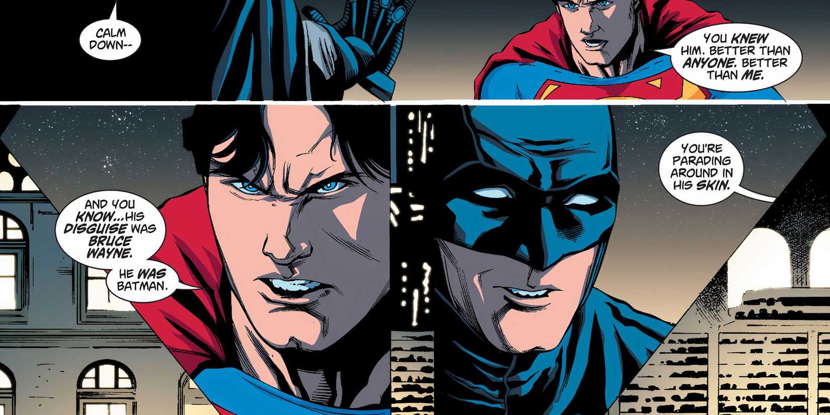 Superman Angry at Dick as Batman DC