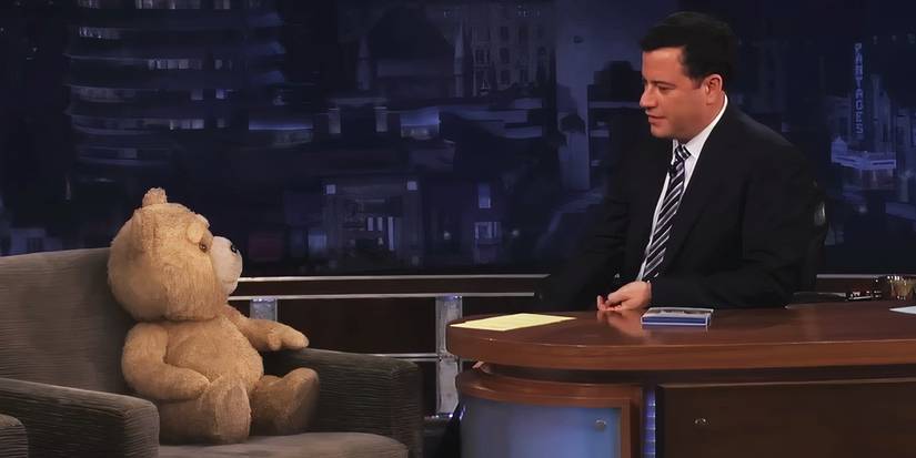 Ted speaking to Jimmy Kimmel on Jimmy Kimmel Live!
