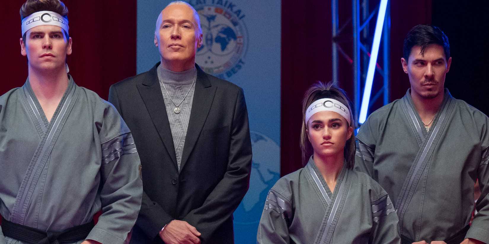 Terry Silver and the Iron Dragon team in Cobra Kai season 6, Part 3