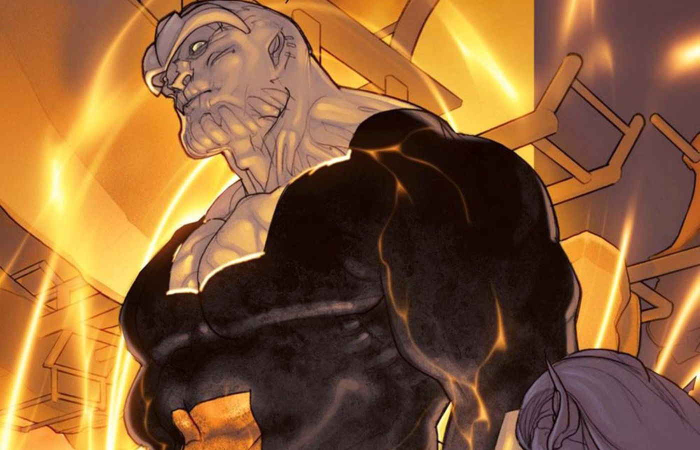Thanos making his debut in the Ultimate Universe.